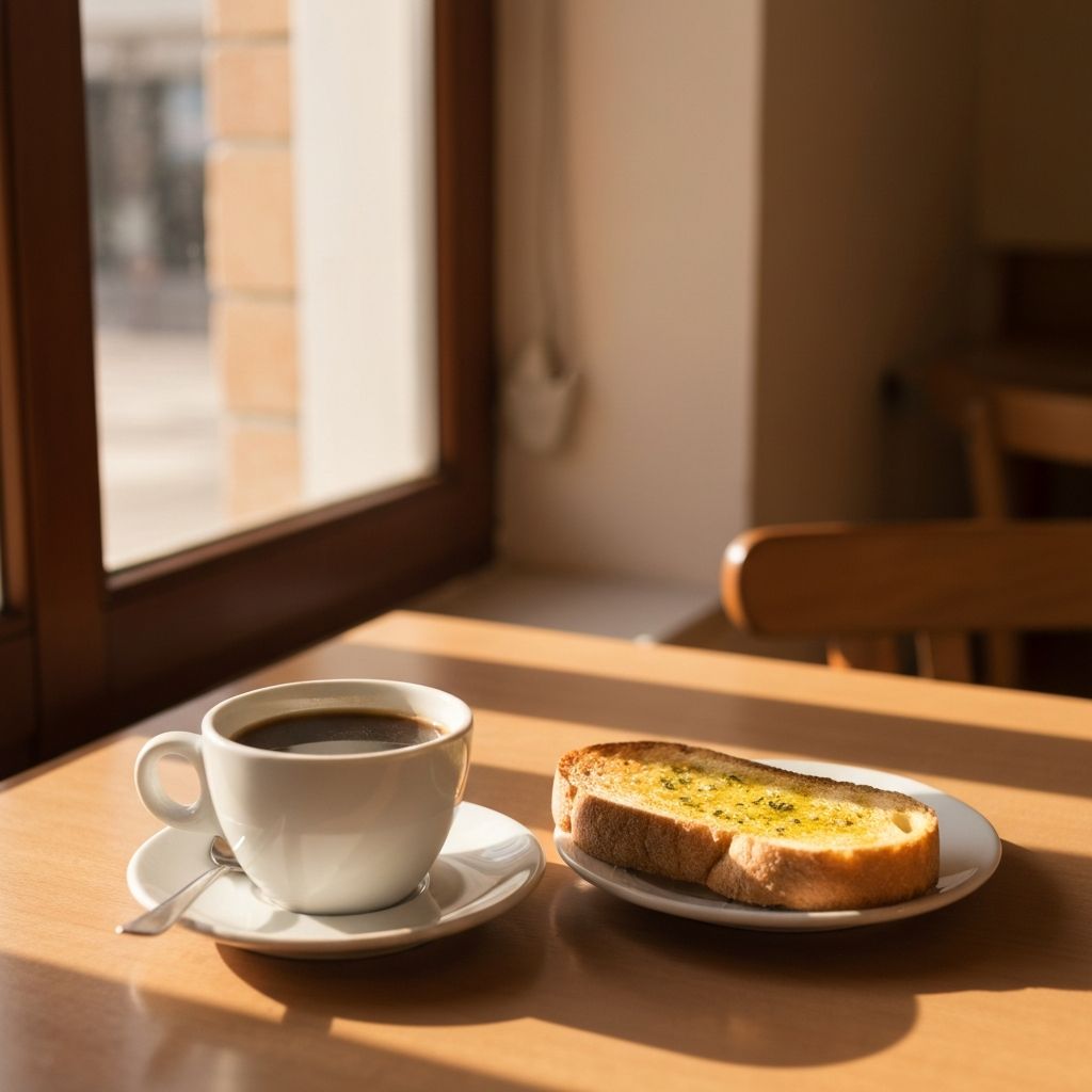 Desayuno español típico